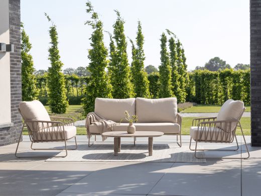 Tierra Outdoor Rivera/Moretti stoel-bank loungeset 4-delig