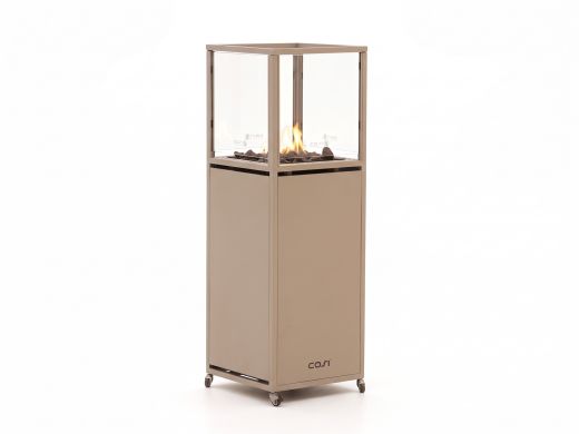 Cosipillar Dome gaslantaarn 40x40x116cm - Sandy beige