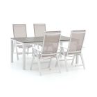 Bellagio Avenza/Fidenza 183cm dining tuinset 5-delig verstelbaar