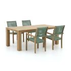ROUGH Batang/ROUGH-X 200cm dining tuinset 5-delig stapelbaar