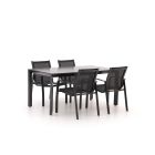R&S Design Altea/Sestino 160cm dining tuinset 5-delig stapelbaar