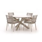 Bellagio Marudo/Lodola ø 130cm dining tuinset 5-delig stapelbaar