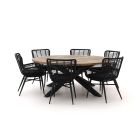 Intenso Asti/Rough-Y Ø180cm dining tuinset 7-delig