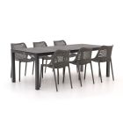 Forza Ripi/Fidenza 220cm dining tuinset 7-delig stapelbaar