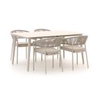 Bellagio Nova Siri/Sora 160cm dining tuinset 5-delig stapelbaar