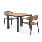 Manifesto Belpasso/Fidenza 90cm dining tuinset 3-delig stapelbaar