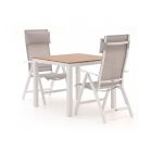 Bellagio Avenza/Fidenza 90cm dining tuinset 3-delig verstelbaar