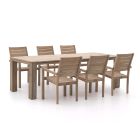 ROUGH-S/ROUGH-X 240cm dining tuinset 7-delig stapelbaar