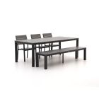 Bellagio Fidenza 220cm dining tuinset met bank 5-delig stapelbaar