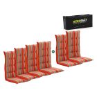 Madison tuinkussen set van 6 hoge rug