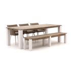 Manifesto Matese/ROUGH-X 240cm dining tuinset met bank 5-delig