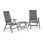 Bellagio Avenza/Pronto balkonset 3-delig verstelbaar