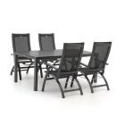 Hartman Primo/Fidenza 183cm dining tuinset 5-delig verstelbaar