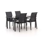 R&S design Centallo/Caluso 160cm dining tuinset 5-delig stapelbaar