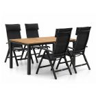 Bellagio Lugo/Linosa 180cm dining tuinset 5-delig verstelbaar