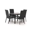 Bellagio Avio/Fidenza 90cm dining tuinset 5-delig stapelbaar
