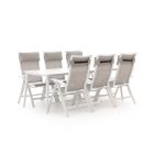 Bellagio Lugo/Sora 220cm dining tuinset 7-delig verstelbaar