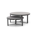 Bellagio Ficarolo lounge tuintafelset ø85cm(h:35cm)/ø65cm (h:30cm)