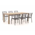 Apple Bee Hawaii/ROUGH-S 220cm dining tuinset 7-delig stapelbaar
