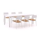 Bellagio Cino/Menzano 220cm dining tuinset 7-delig stapelbaar