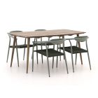 Manifesto Cavone/ROUGH-K 160cm dining tuinset 5-delig stapelbaar