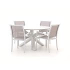 Bellagio Anzio/Lodola ø130cm dining tuinset 5-delig stapelbaar