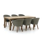 Intenso Tropea/ROUGH-S 220cm dining tuinset 7-delig