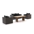 Forza Barolo/ROUGH-L 160cm dining loungeset 4-delig