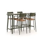 Bellagio Cino 175cm barset 5-delig stapelbaar