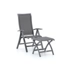 Bellagio Lugo standenstoel met Pronto voetenbank