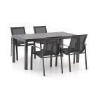 R&S Design Altea/Fidenza 160cm dining tuinset 5-delig stapelbaar