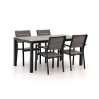 Bellagio Fidenza 160cm dining tuinset 5-delig stapelbaar