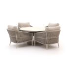 Bellagio Mineo/La Fonte ø150cm low dining tuinset 5-delig