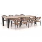 Manifesto Belpasso/ROUGH-S 300cm dining tuinset 9-delig stapelbaar