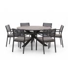 Bellagio Rumo/Fidenza ø149cm dining tuinset 7-delig stapelbaar