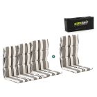 Madison Fiber hoog tuinkussen set van 4