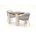 SUNS Nappa/ROUGH-X 100cm dining tuinset 3-delig