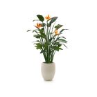 Designplants/Luca Lifestyle Strelitzia kunstplant (h:145cm) met Grigio Tall Balloon bloempot