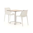 Forza Ripi/Canzo 70cm dining tuinset 3-delig stapelbaar inklapbaar