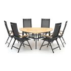 Hartman Troy/Triangular 170cm dining tuinset 7-delig
