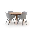 Hartman Sophie Element/Studio Ø120cm dining tuinset 5-delig