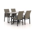 Manifesto Villongo/Canzo 140cm dining tuinset 5-delig stapelbaar inklapbaar