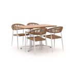 Manifesto Belpasso/Canzo 120cm dining tuinset 5-delig stapelbaar