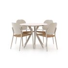 Manifesto Talvullia/Sora ø90cm dining tuinset 5-delig stapelbaar