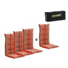 Madison tuinkussen set van 4 hoge rug