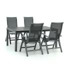Bellagio Lugo/Fidenza 183cm dining tuinset 5-delig verstelbaar