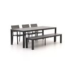 Bellagio Fidenza 220cm dining tuinset met bank 5-delig stapelbaar