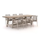 Bellagio Pizzoli/Bresimo 260cm dining tuinset 7-delig stapelbaar