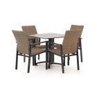 Manifesto Villongo/Canzo 80cm dining tuinset 5-delig stapelbaar inklapbaar