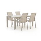 Forza Centallo/Sestino 160cm dining tuinset 5-delig stapelbaar
